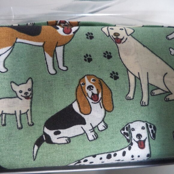 Ashley Copper Dog Puppy  4 piece Micro Fiber King sheet set green NEW NWT - Picture 4 of 7